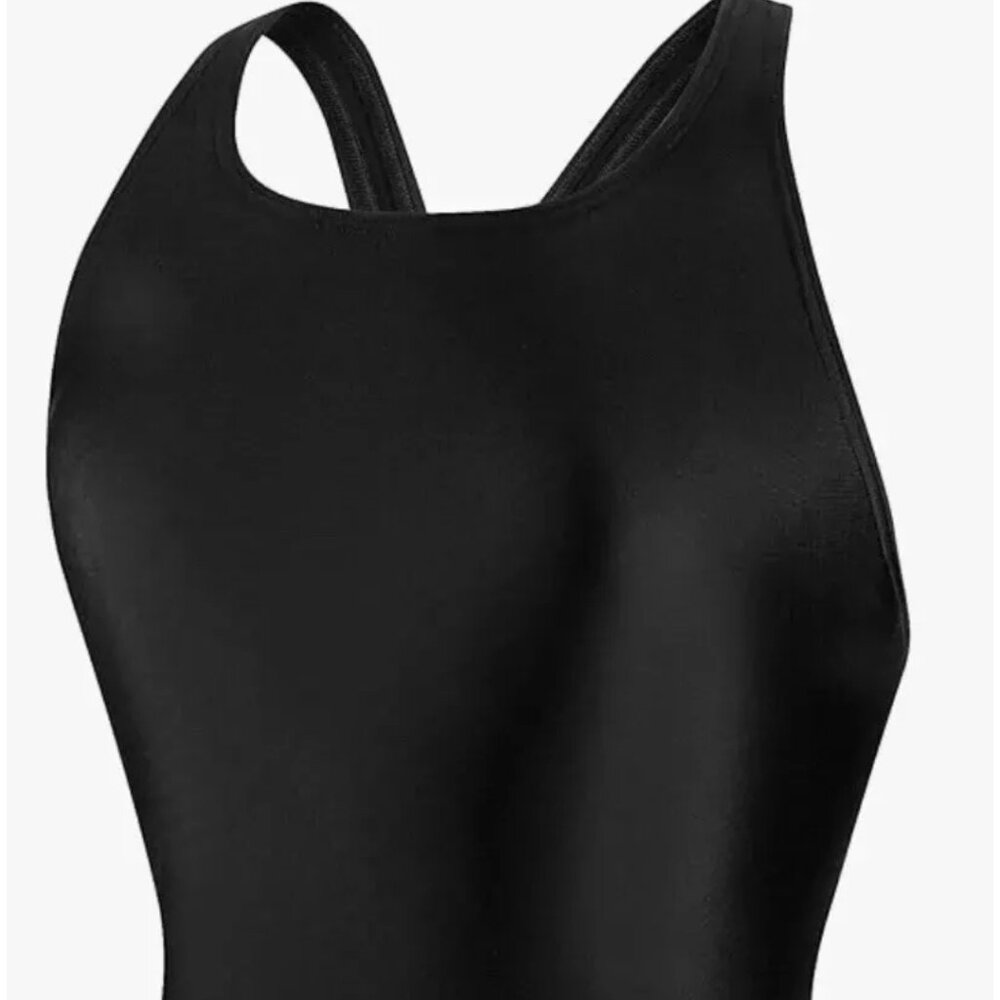 NWT women size 6 black speedo swimsuit